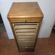 Art Deco curtain cabinet from the 1930s in oak with interior drawers, 120cm H.