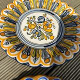 Set of 4 colorful decorative plates