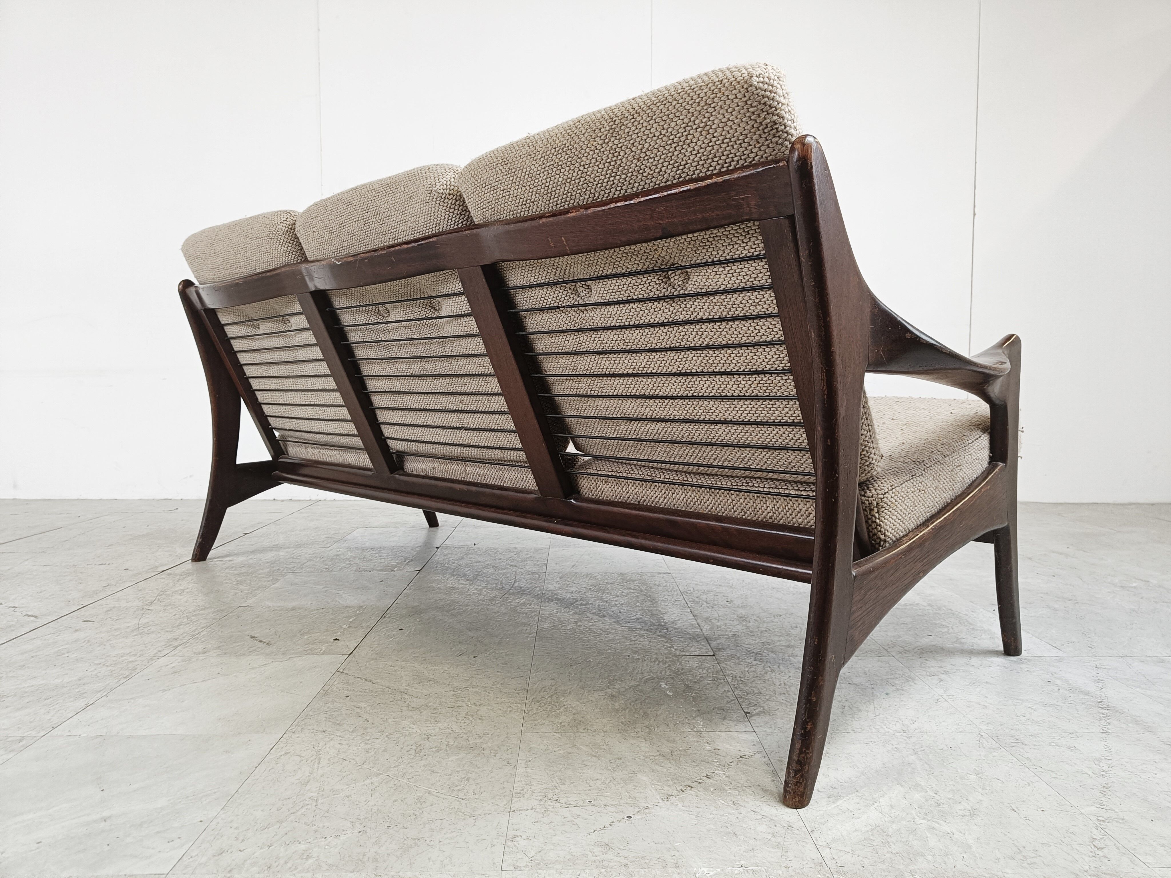 Vintage three seater sofa by de Ster Gelderland 1960s