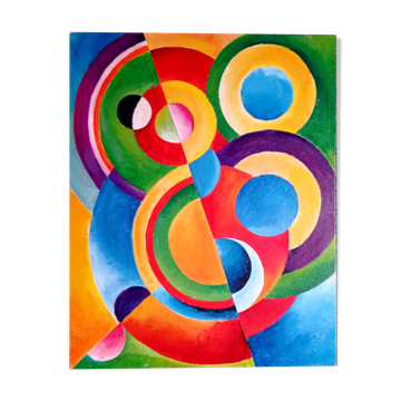 Abstraction orphisme 41 x 33 cm