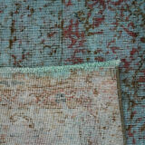 Handmade oriental decorative 1980s 331 cm x 331 cm blue wool carpet