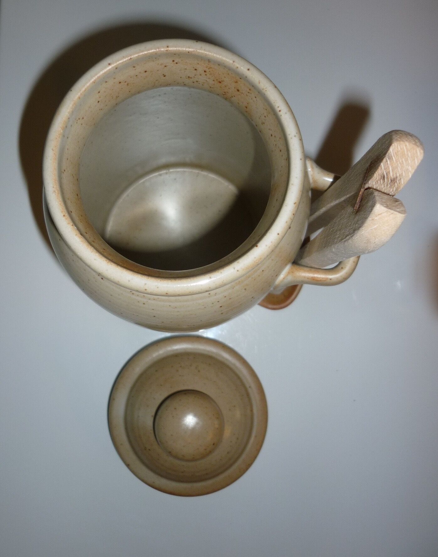 Pot à cornichons CNP grès village avec sa pince