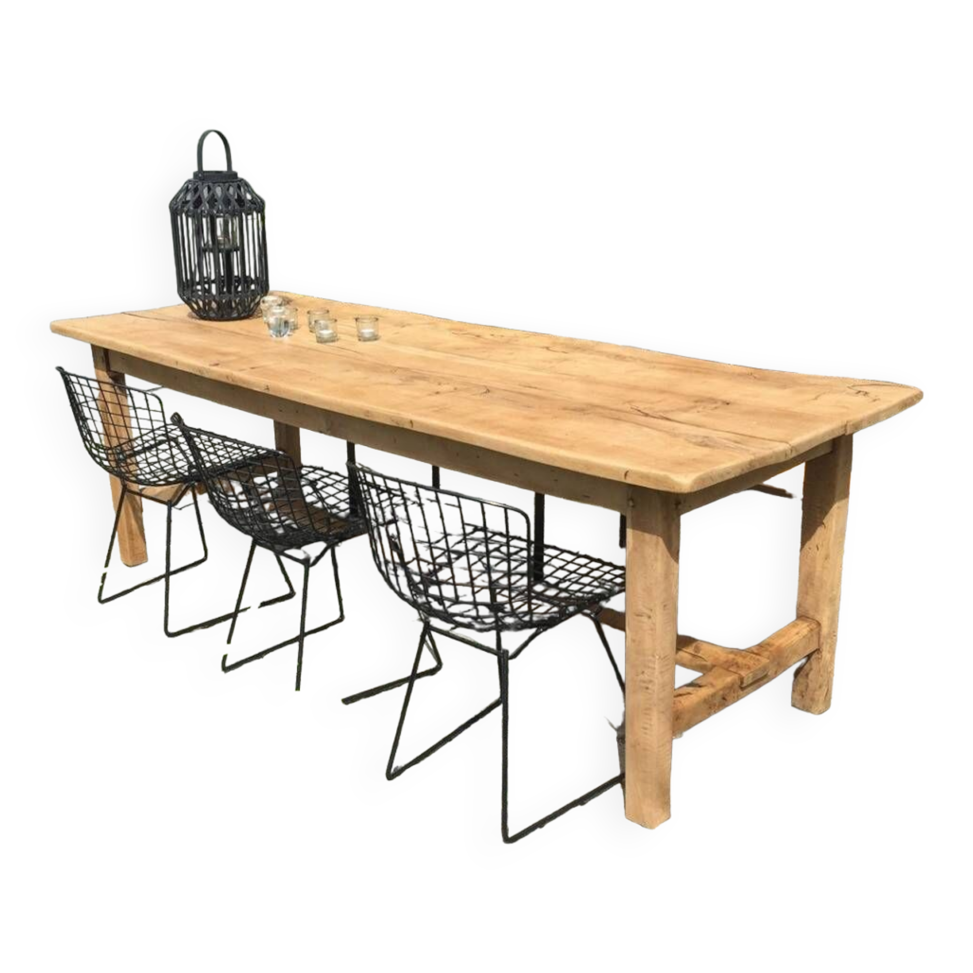 Table de ferme chene massif