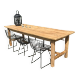 Solid oak farm table