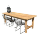 Solid oak farm table