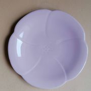 6 dessert plates Geneviève Lethu collection F for flower