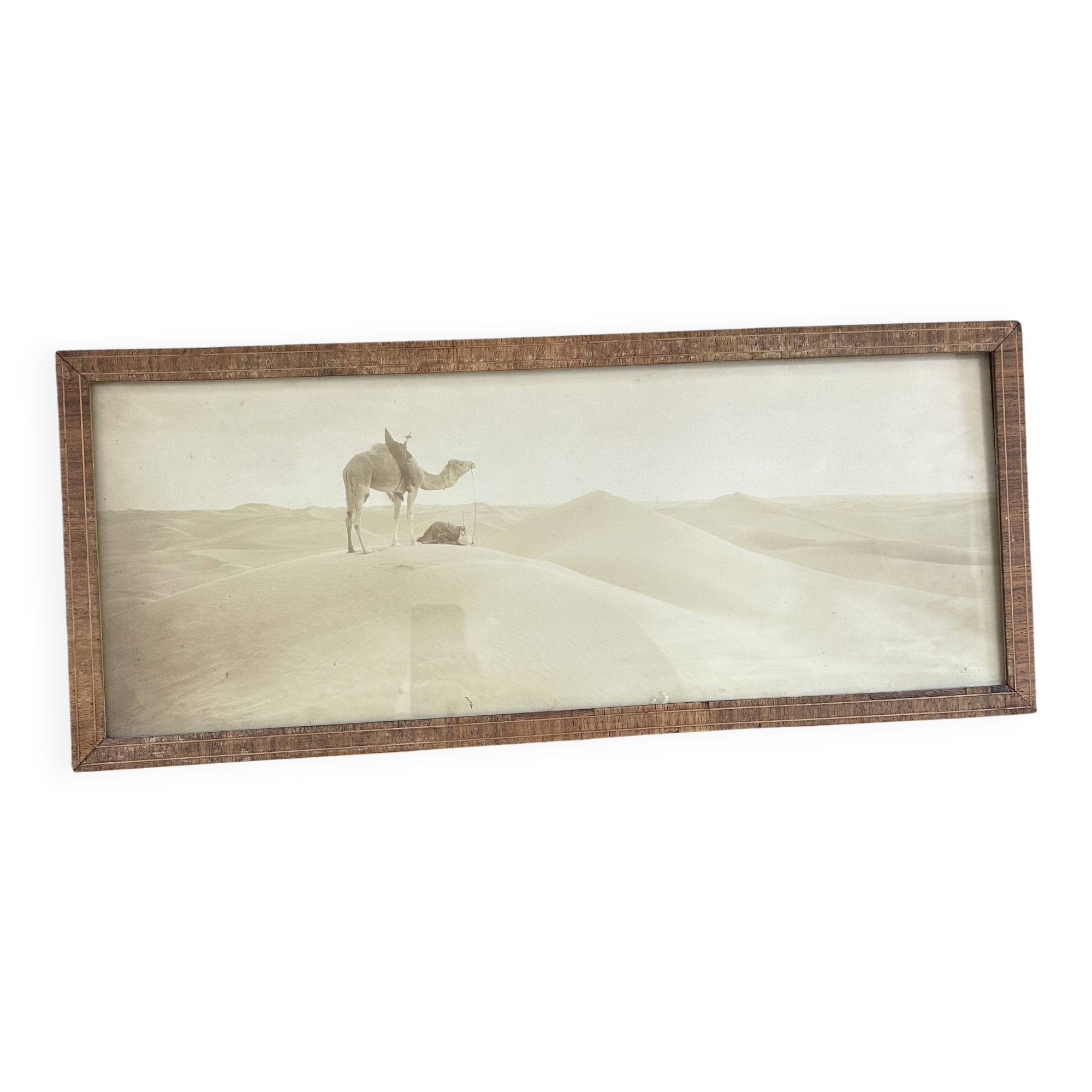 Panoramic photograph of the ancient Sahara A. Bougault around 1900 – Framed