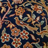 Tapis indien avec mélange de design « Ispahan »/« Kechan » des années 1980