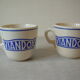 Lot de 2 anciennes tasses viandox en céramique