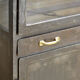 Polished iron medical cabinet, 1950s