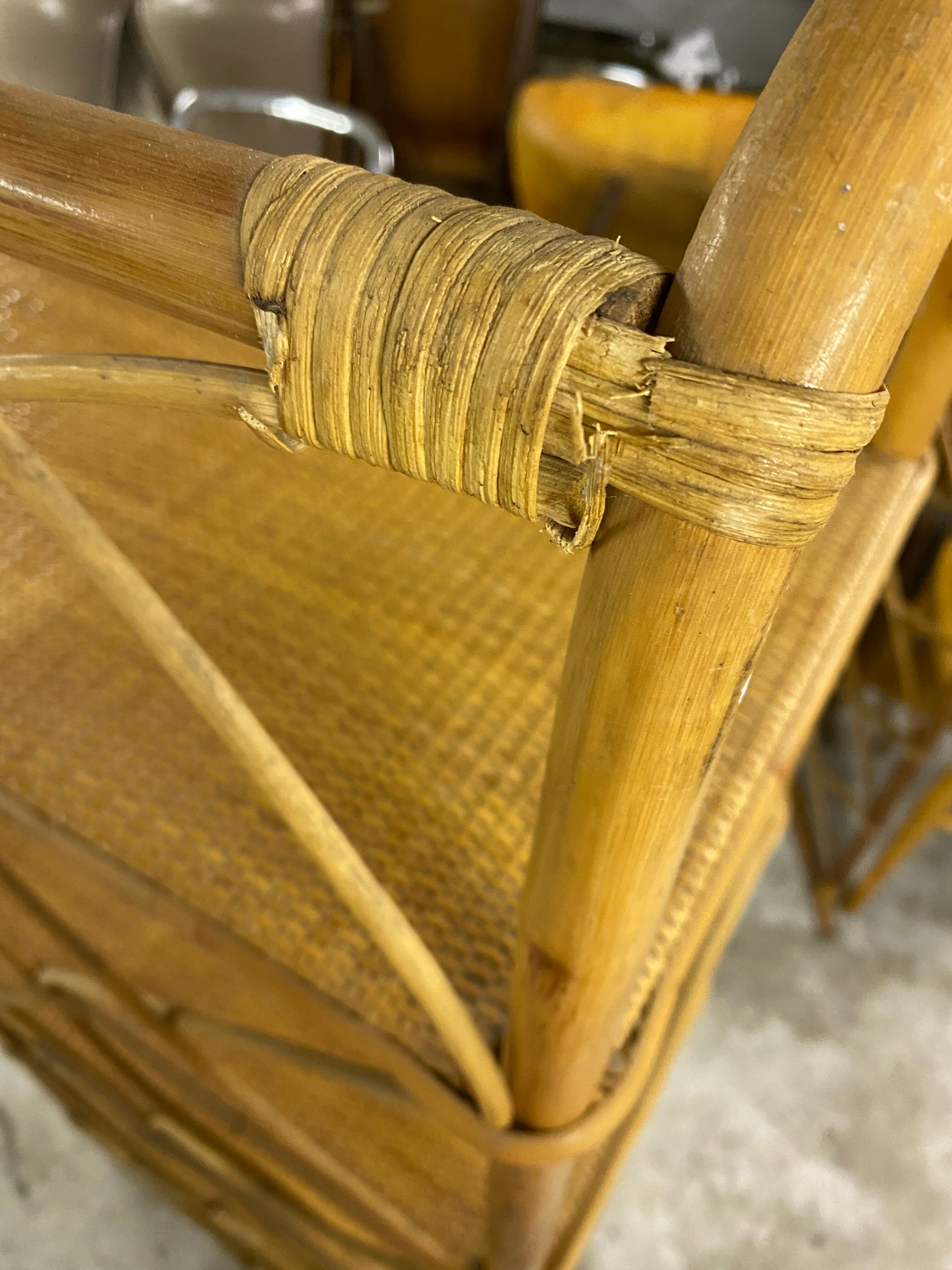 Rattan bookcase shelf