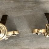 Brass chenets (pair)