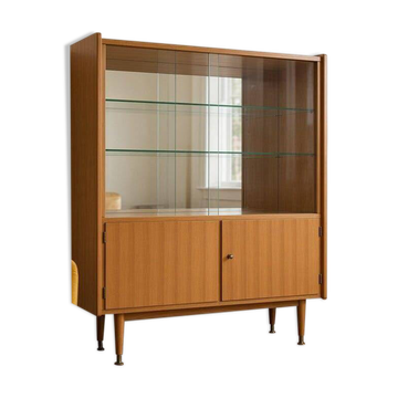Vintage wooden display cabinet / multi-level display / bar furniture