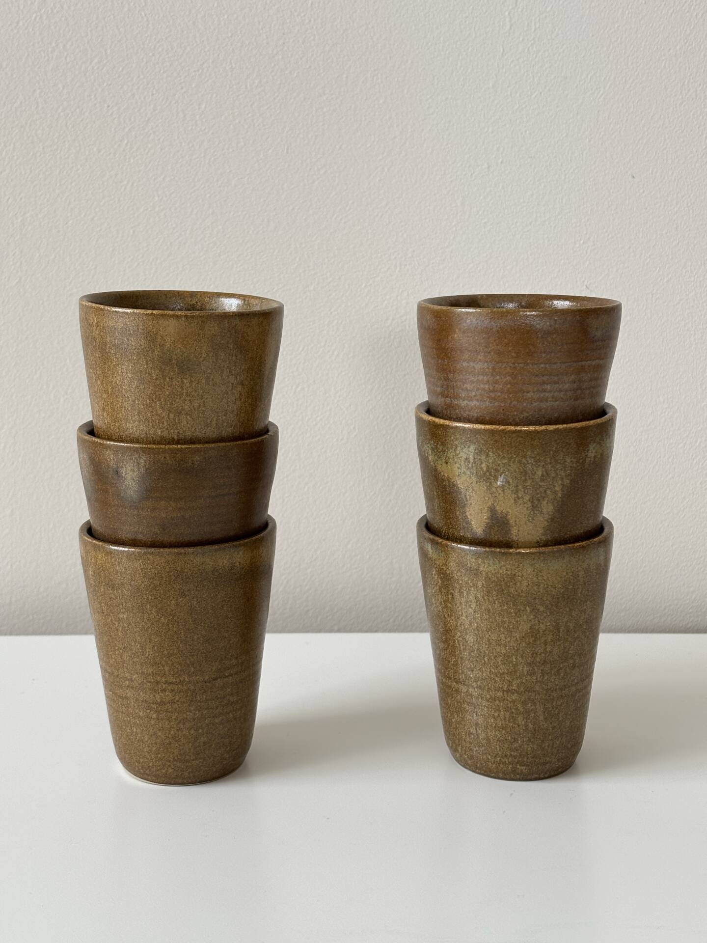 Stoneware cups from Digoin