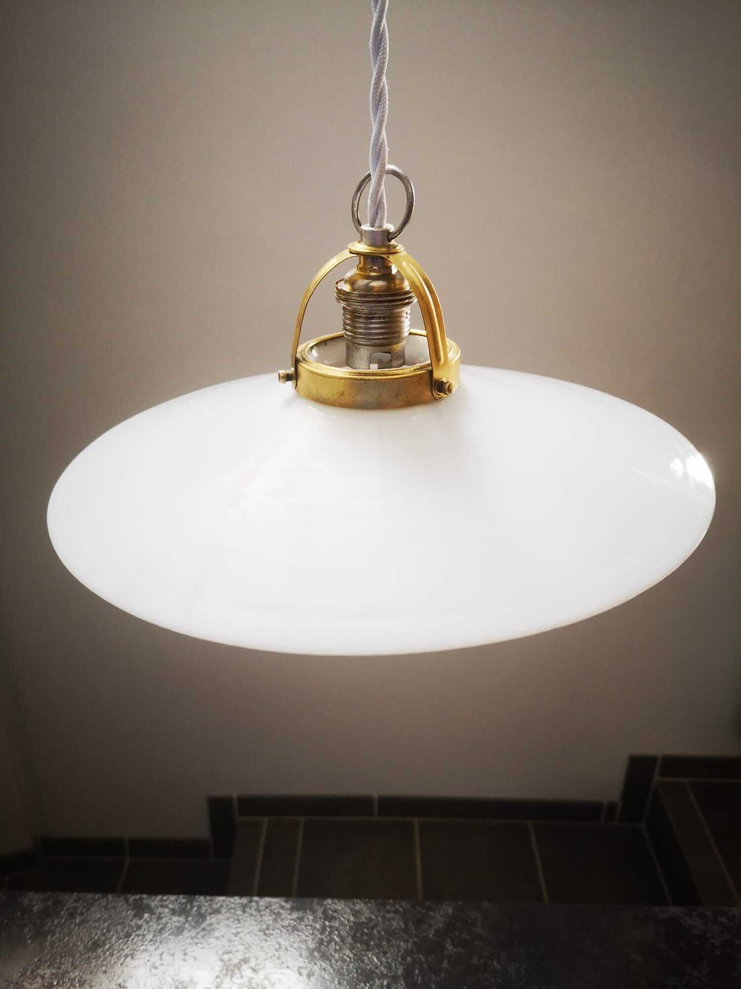 Pendant lampshade opaline