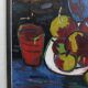 Uldis Rēdelis still life painting "With red vessel" | Latvia | 2005