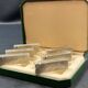Complete set of 6 vintage metal menu holders 1960-1970