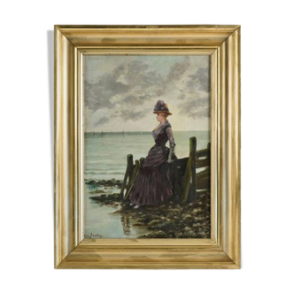 Oil on canvas by Léon Breton