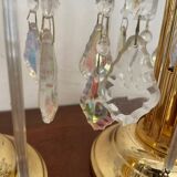 Pair of vintage gold accent lamps