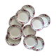 Set 10 plates dessert bistro style