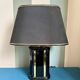 Vintage black & gold ceramic table lamp