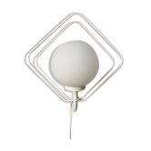 Metal applique with 80s glass sphere