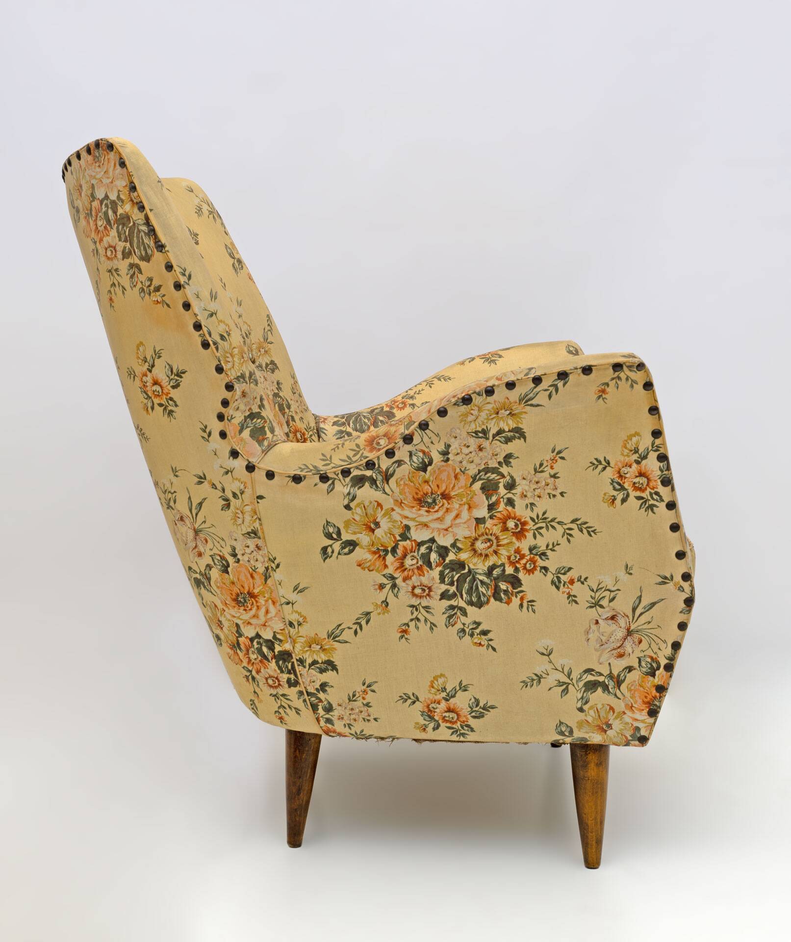 Attributed to Gio Ponti Mid-Century Modern Italian Armchairs by ISA, 1950s