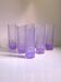 6 Italian Space Age Longdrink Glasses - Alexandrite 1970s