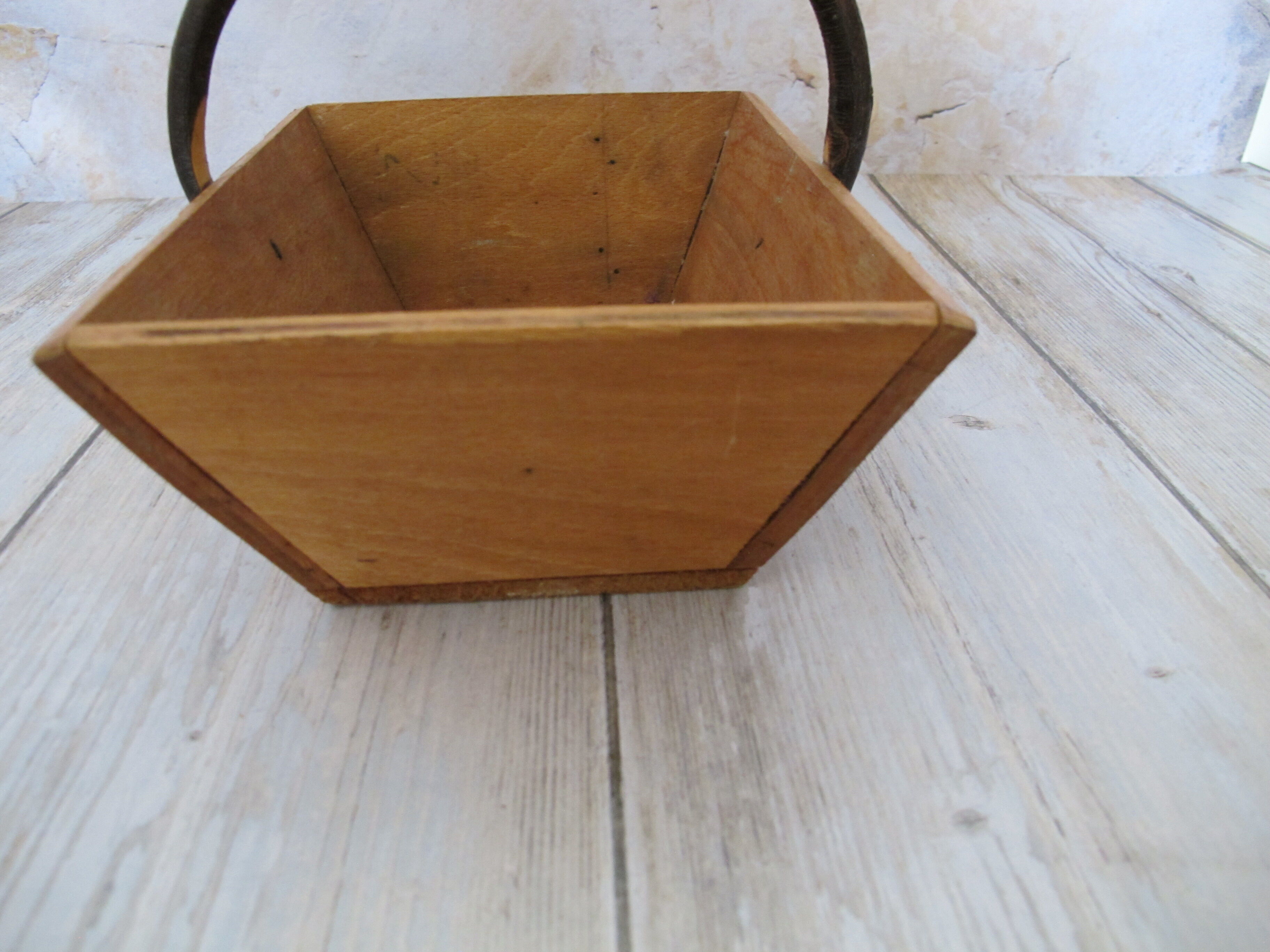 old wooden basket