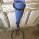 Metal floor vase/soliflore