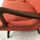 Orange-pink art deco armchair 1930s/40s