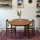 Extendable teak table, Denmark 1960s/1970s, mid-century modern, vintage