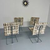Set of 4 old Saporiti Italia chairs from the 1970s, Ernes design