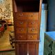 Mahogany notary desk with flaps