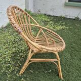 Small rattan armchair from the 60s