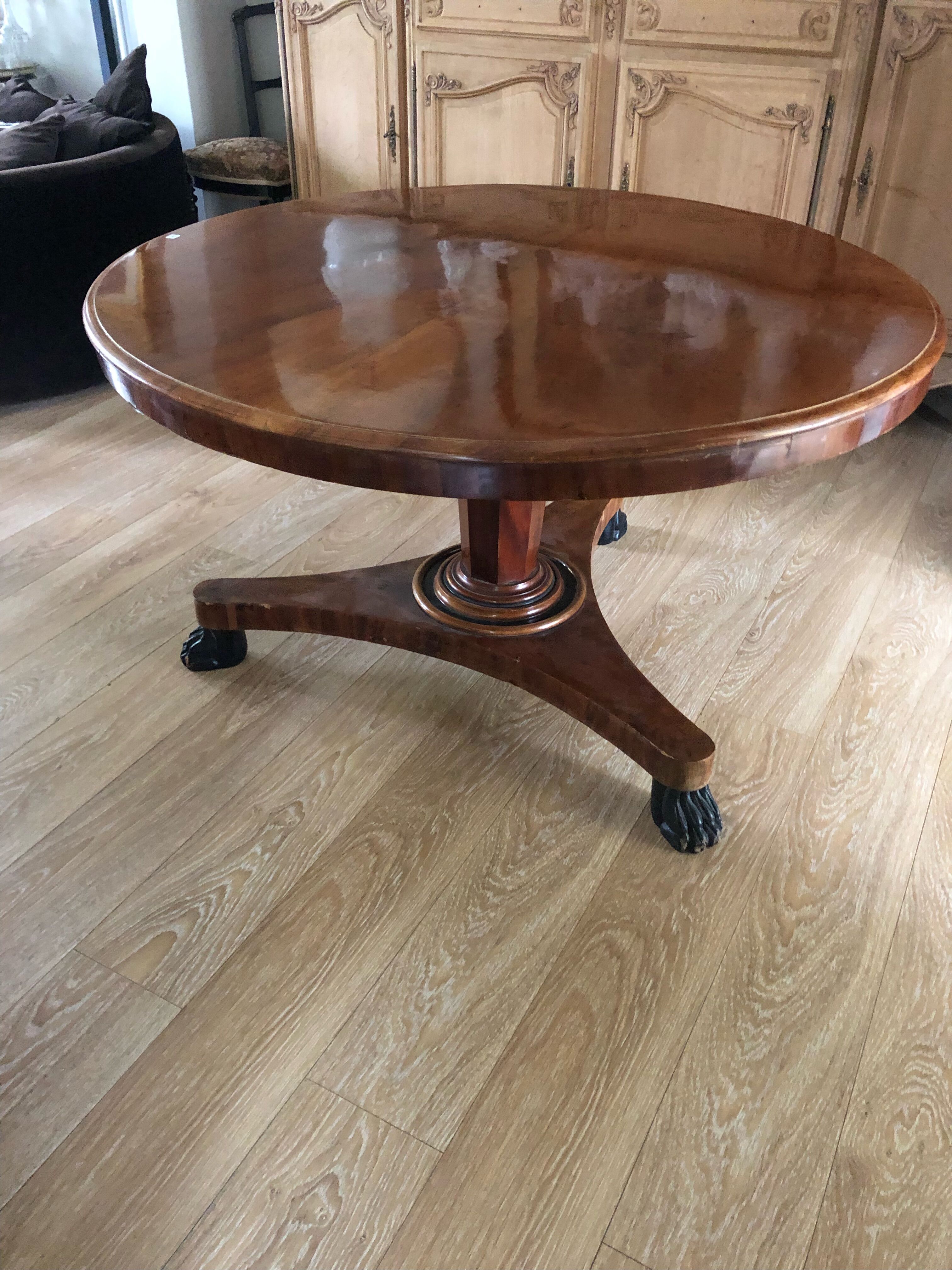 Dining table Empire nineteenth century