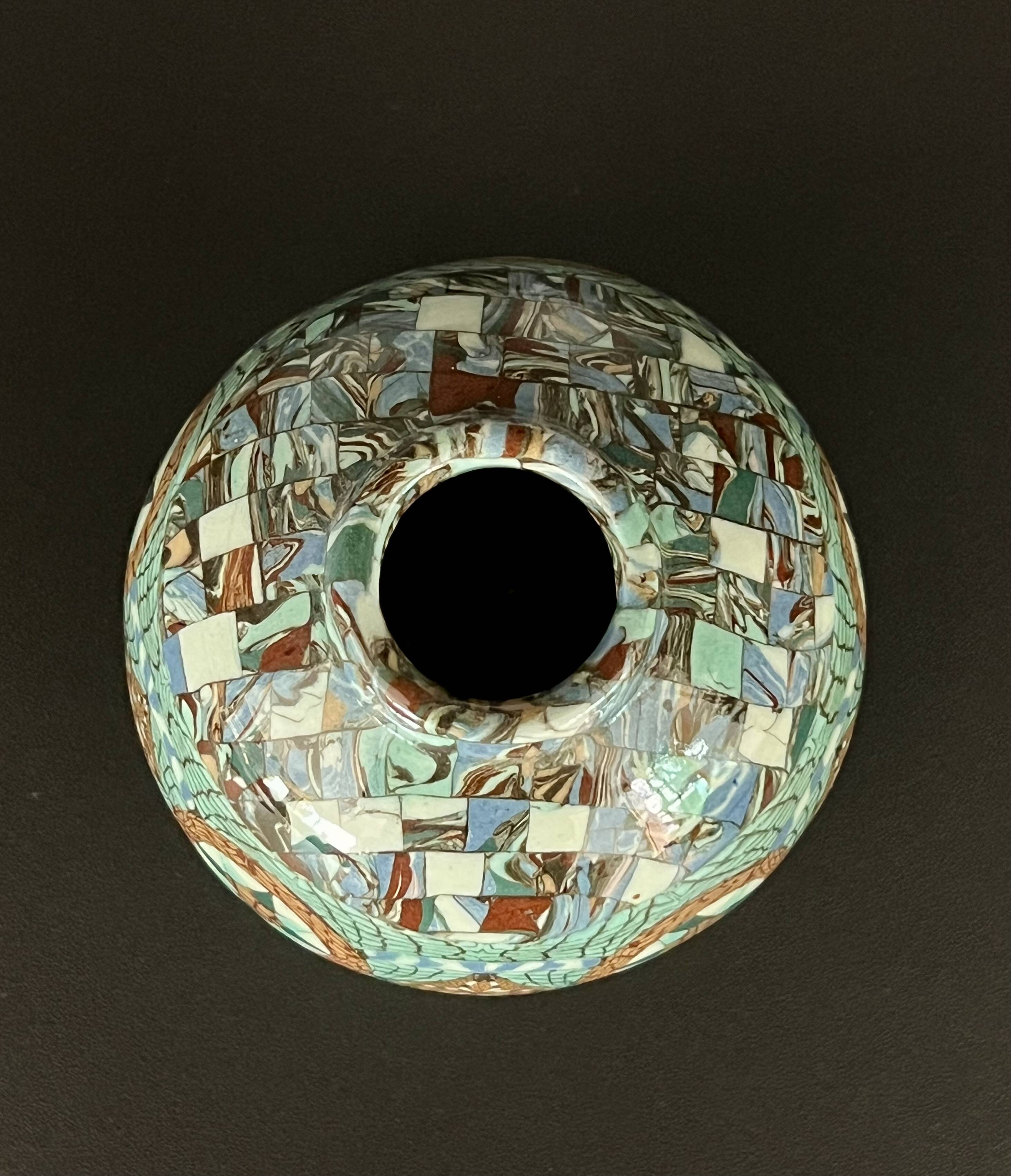 Vase signed Jean Gerbino, Vallauris, 1960s