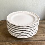 8 assiettes provençales en terre émaillée