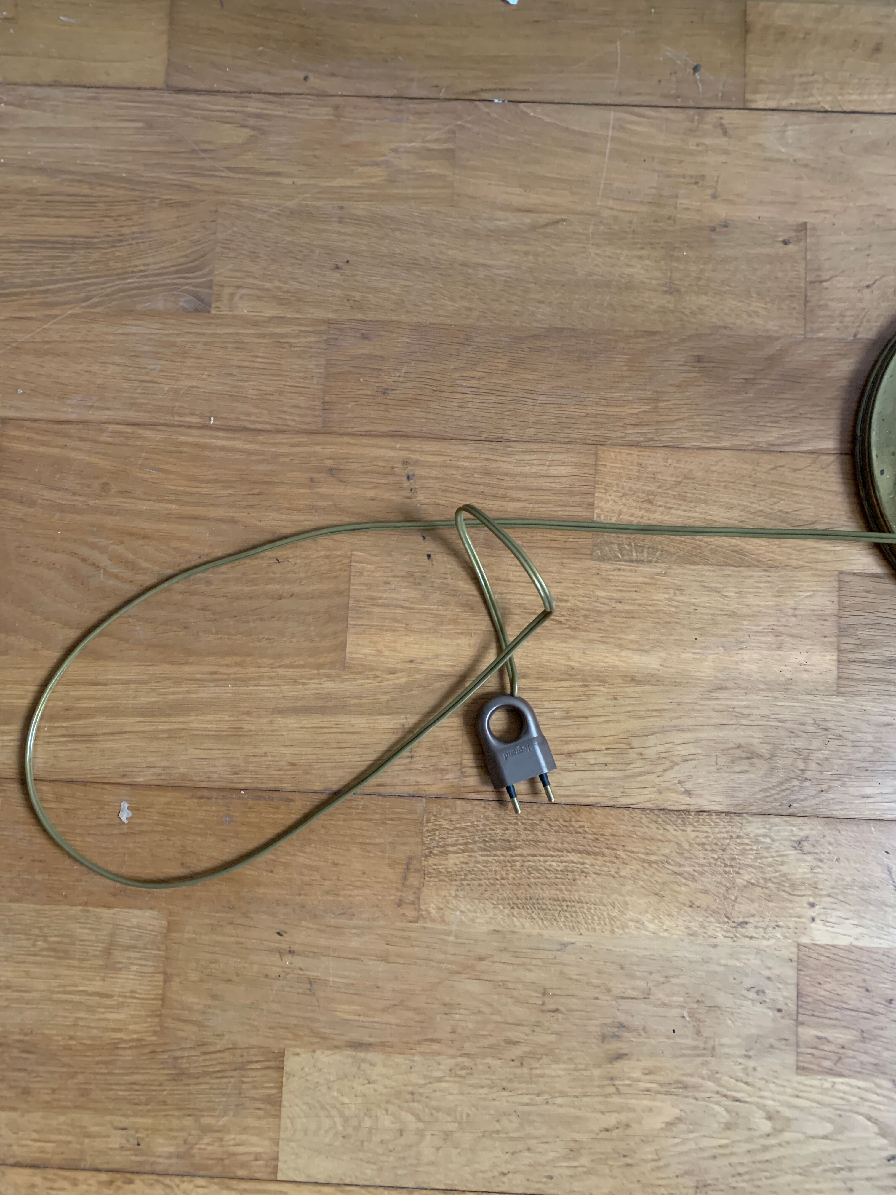 Vintage brass floor lamp