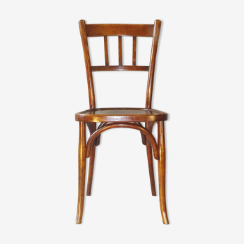 Chaise de bistrot Baumann 1925 assise bois