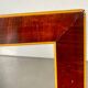 Antique Wooden  Frame intarsia borders 26.5 cm x 22.5  cm