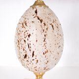 Lamp 'ostrich egg' in travertine