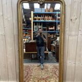 Miroir époque Louis Philippe avec fronton