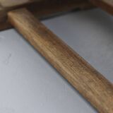 Antique Oak Coffee Table with Reclaimed Flax Base