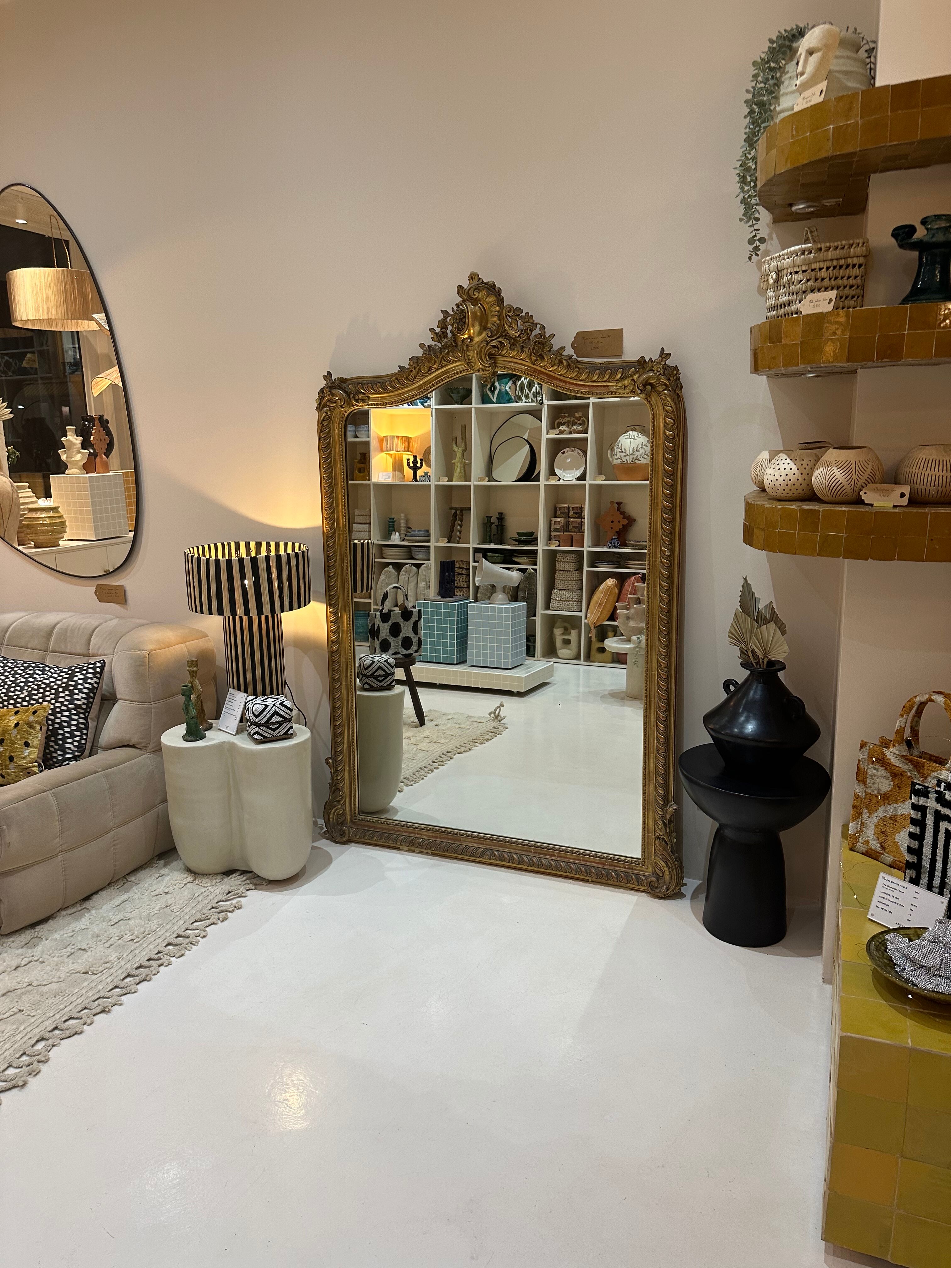 Large old mirror louis Philippe