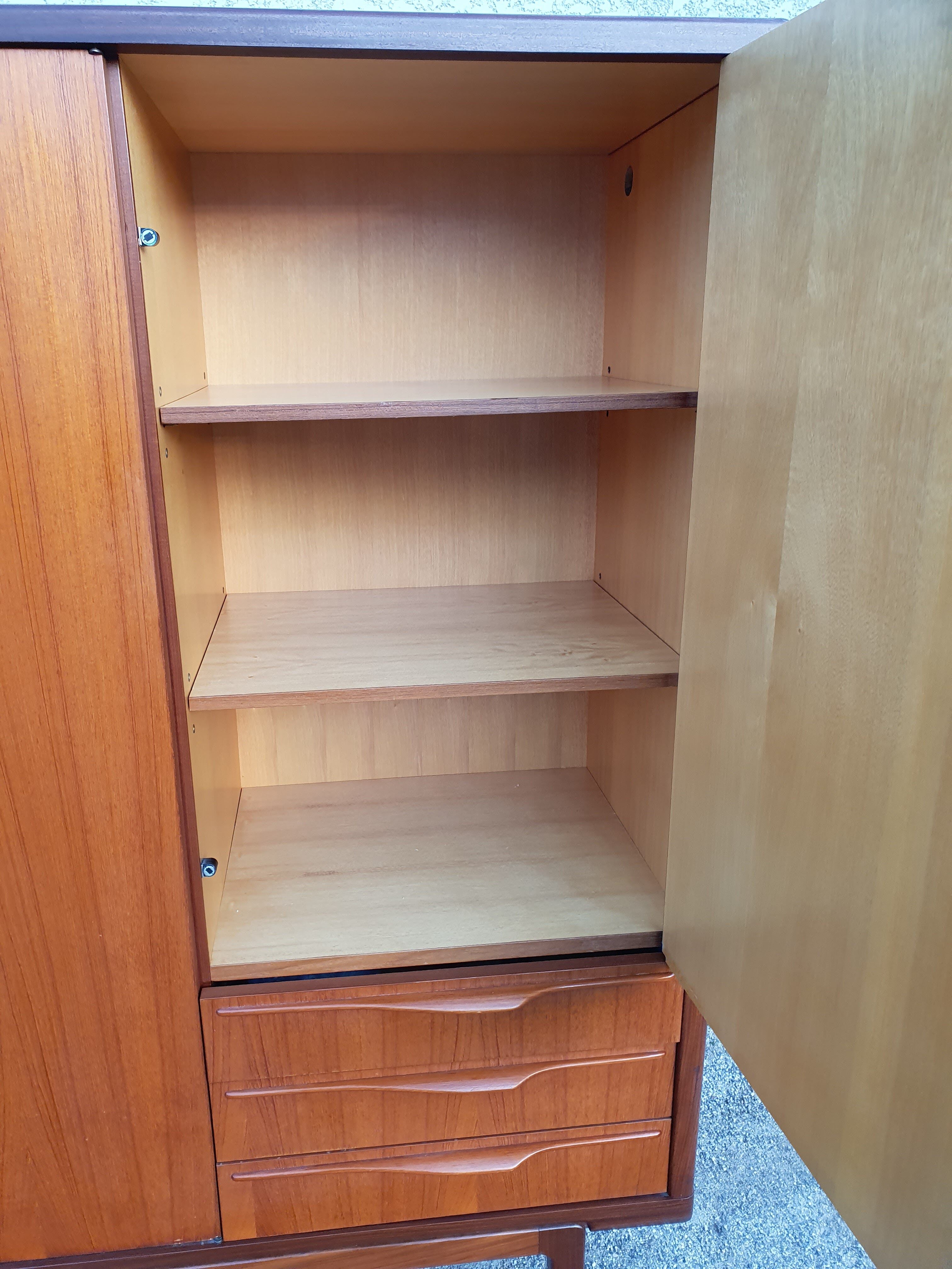 Vintage Scandinavian teak wardrobe