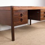 Large Danish Rosewood Executive Desk by Christian Linneberg 1960
