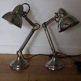 Paire de lampes Super Chrome 1930