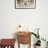 Commode chevet bois style Louis XV