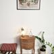 Louis XV style wooden bedside chest of drawers